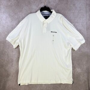 Tommy Hilfiger Polo Shirt Mens XXL White Short Sleeve Embroidered Logo NEW